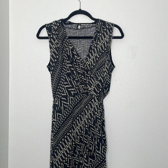 Collective Concepts Black Wrap Dress - Picture 3 of 10